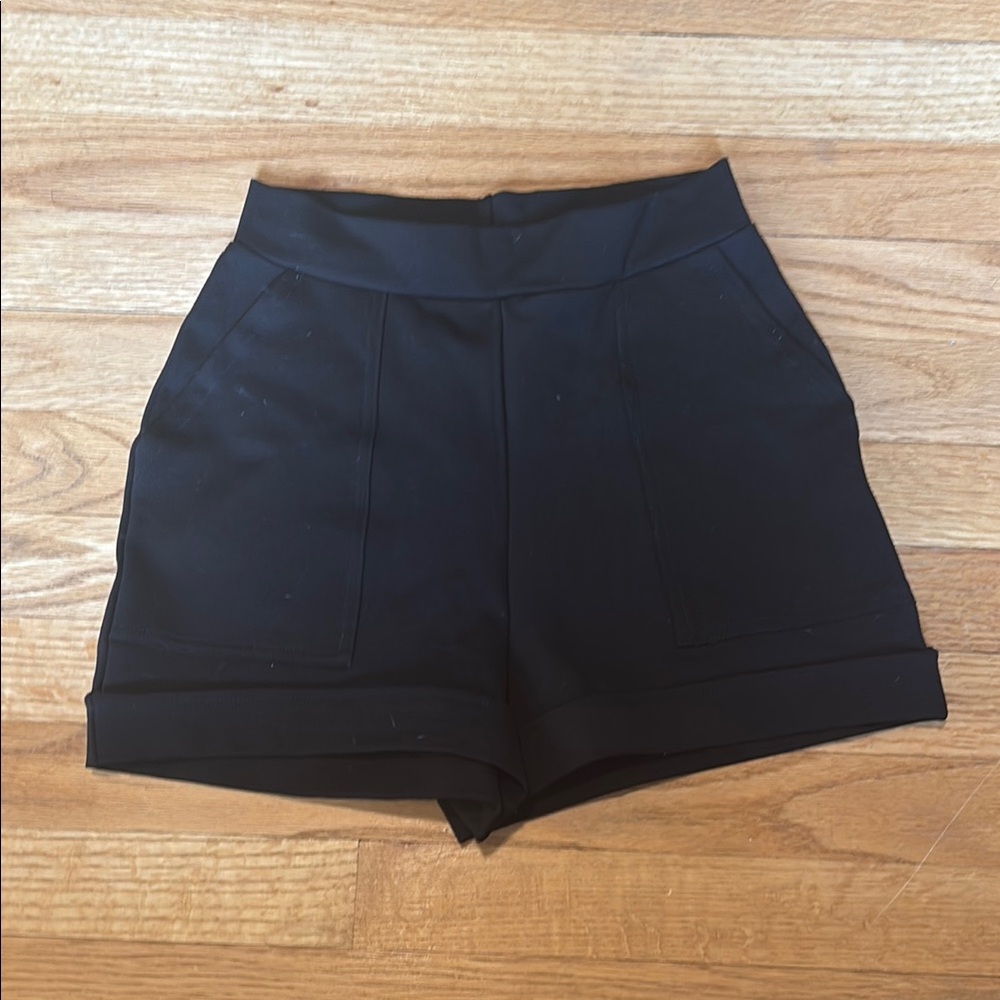 Blackmilk High Waist Tailored Black Shorts